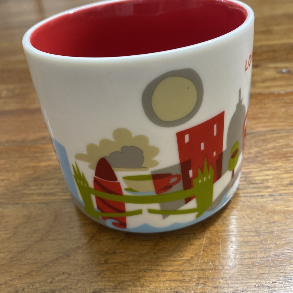 Starbucks London You are Here Collection Mug 14 oz Red & White - Picture 5 of 6
